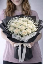 Beyaz gül buketi – aynı gün teslim