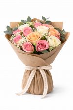 15 adet karışık gül buketi aynı gün teslim
