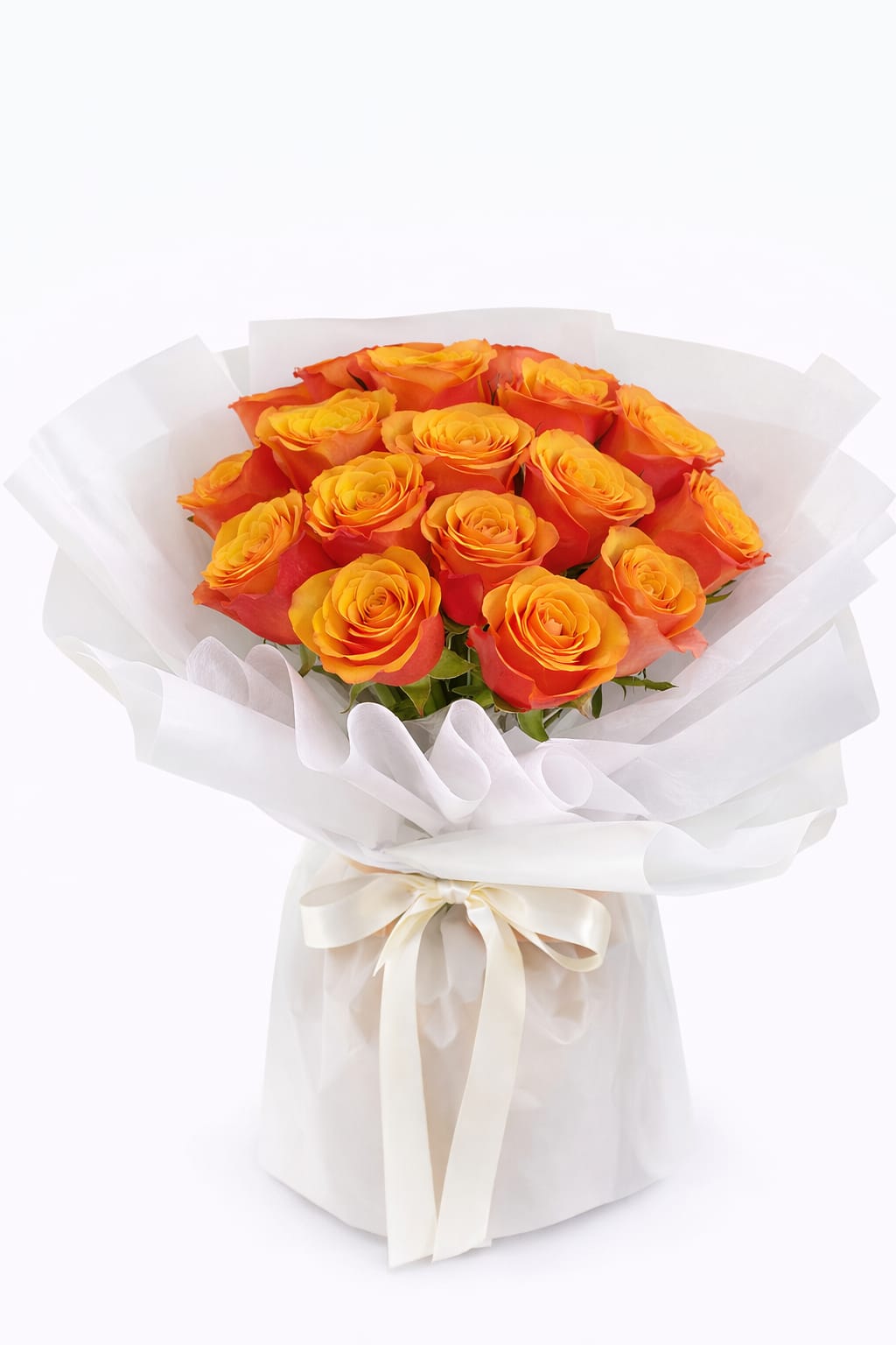 Turuncu Gül Buketi 17 adet turuncu gül buketi – aynı gün teslim