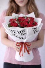 Beylikdüzü aynı gün teslim sevgililer günü 25 kırmızı gül buketi