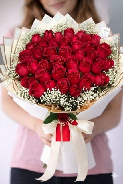 Beylikdüzü aynı gün teslim 41 adet kırmızı gül buketi