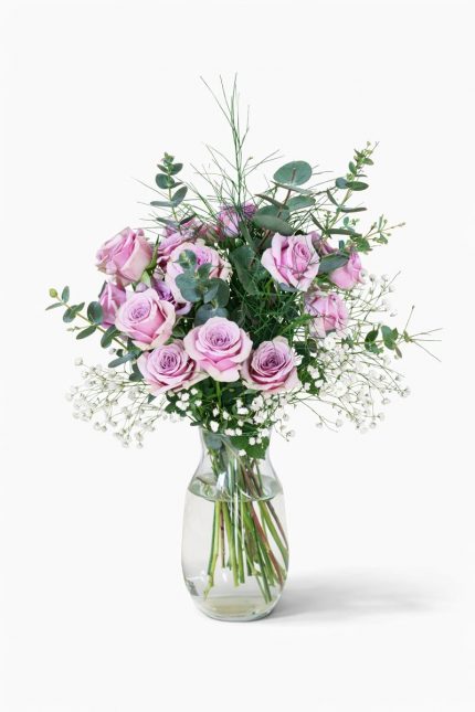 Beylikdüzü aynı gün teslim vazoda pembe güller