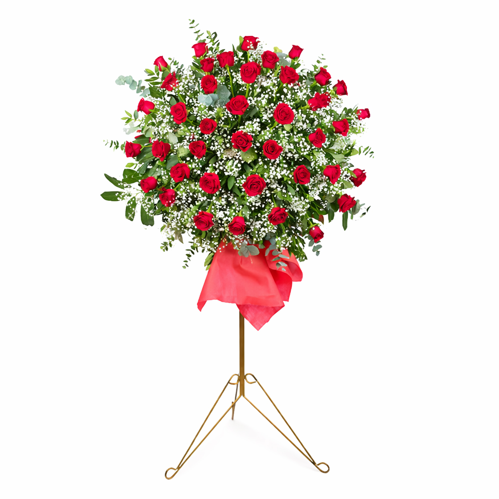 güllü ferforje Güllü Ferforje kırmızı güllü açılış çiçeği