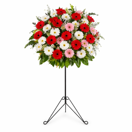 Karışık Gerbera Ferforje – TÜYAP fuar açılış çiçeği